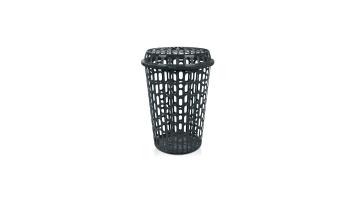 Cesto Telado 60l C/ Tampa Preto Arqplast - Ct60pt