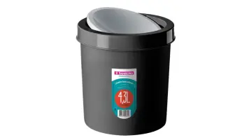 Lixeira  4,3l Basculante Sanremo Preto
