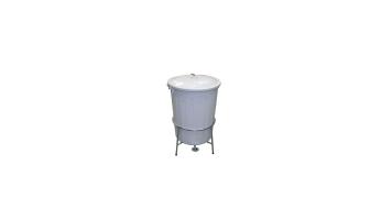 Lixeira 65l Pé E Pedal Ferro Branco Arqplast - Cp65