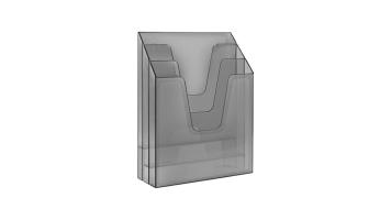 Organizador Triplo Vertical Vertical Acrimet  Fumê - 864.0