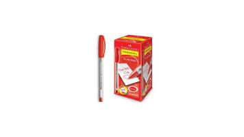 Caneta Faber Trilux Vermelha Cx/50