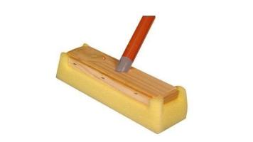 Rodo Espuma Amarela Madeira Passa Cera Brizzi Grande 8066-8