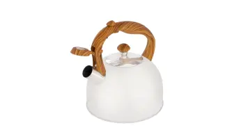 Chaleira Mor Wood Cabo Madeira Bege