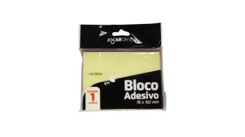 Bloco Ades 76x102 Jocar Amarelo - 91113
