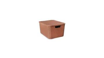 Caixa Organiz Rattan Marrom 07l Arqplast- 25587