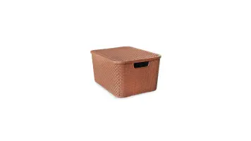 Caixa Organiz Rattan Marrom 20l Arqplast- 25597