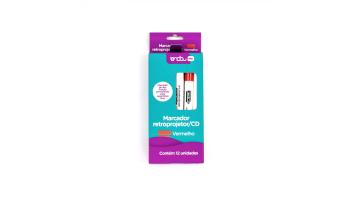 Marcador Perman/retrop/cd 2.0  Vermelho Onda - 4916038