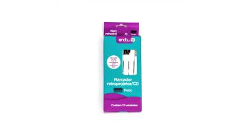 Marcador Perman/retrop/cd 2.0 Preto Onda Cx/12 - 4916024