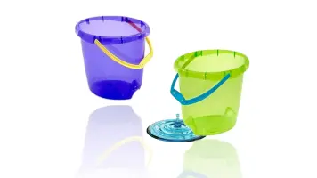 Balde Oval Transp 13,5l Colorido Plasnew Gubi - 7135