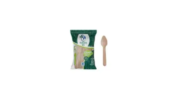 Colher Descartavel Madeira Sobremesa Pct/50 Theoto Eco