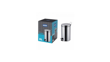 Lixeira Inox 03l C/pedal Agata - Mor