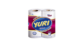 Papel Toalha C/2 Rolos 20x22 Folha Dupla Yuri