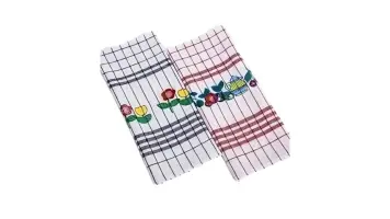 Pano De Prato Xadrez E Estampa 43x70  Martins -1263