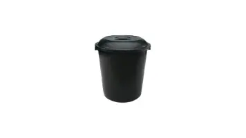 Lixeira 53l Tampa Preta Plasnew - 1520
