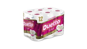 Papel Higienico Fl Dupla 30mt Duetto Velvet Fardo C/6 Pct = 72 Rolos