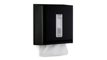Dispenser Papel Toalha Interfolha Preto Nobre C/ Visor Street - 48402