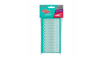 Prendedor Plast Esfrebom 12unid Transparente Bt3508