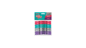 Prendedor Plast Esfrebom 16unid Colorido