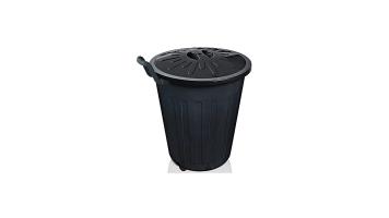 Lixeira 100l Tampa E Rodas Preto Arqplast - Cf100rpt