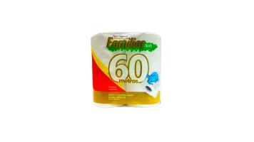 Papel Higienico Fl Simples 60mt Familiar Soft Pct/4 Rolos