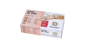 Luva Vinil Sem Pó P C/100 Descarpack