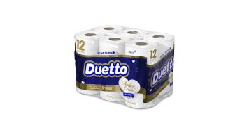 Papel Higienico Fl Dupla 30mt Duetto Fardo C/6 Pct = 72 Rolos